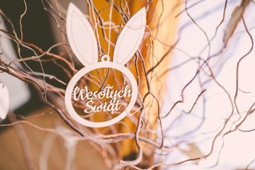 Деревянный кулон ПАСХА, пасхальное украшение