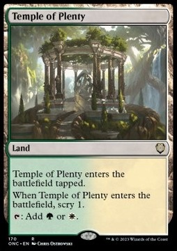 Temple of Plenty - land GW i scry @@@
