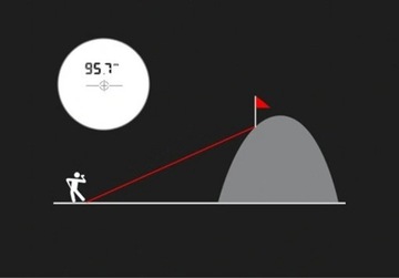 DALMIERZ LASEROWY LORNETKA LUPA GOLFOWA MYŚLIWSKI DO POLOWANIA ETUI ZOOM 6X