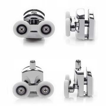 ДВОЙНЫЕ РОЛИКИ РОЛИКОВЫЕ КОЛЕСА ДЛЯ ДУШЕВОЙ КАБИНЫ КОМПЛЕКТ КОЛЕС 25ММ