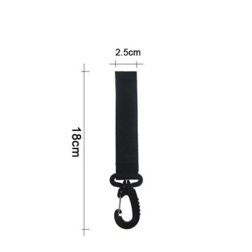 НАБОР 2x КРЮЧОК-РУЧКА ДЛЯ ПОКУПКИ СУМКА ДЛЯ ПОКУПОК С КРЮЧКОМ-ВЕЛКРО, ЧЕРНЫЙ