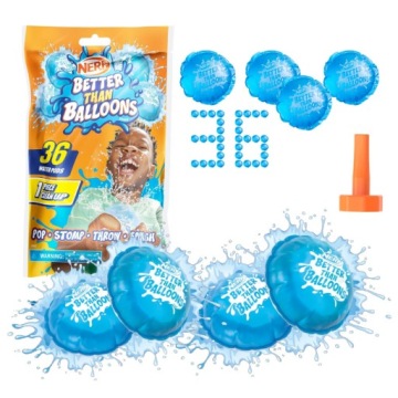 NERF BETTER THAN BALOONS повітряні кульки водяні бомбочки 36 шт. на літо HASBRO