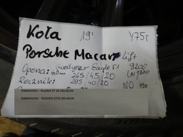 IDEALNI KOLA KPL 20" PORSCHE MACAN 265/45/20 295/40/20 1