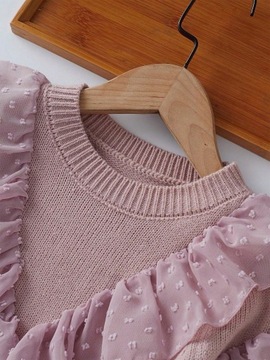 SHEIN SWETER DZIECIĘCY RÓZOWY AKRYL Shein