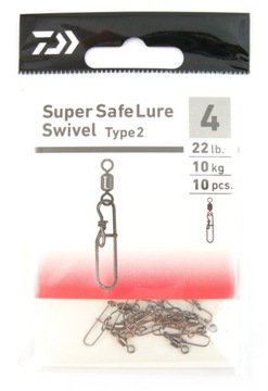 Agrafka z krętlikiem Daiwa Super Safe nr 2 28kg