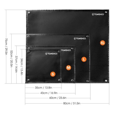 Огнестойкий коврик для террасы Patio Ember Mat M: 43 * 37см