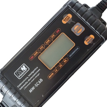 ŁADOWARKA DO AKUMULATORÓW ŻELOWYCH AGM 12V 24V 6A