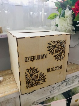 ДЕРЕВЯННАЯ КОРОБКА ДЛЯ КОНВЕРТОВ Персонализированный Wz18