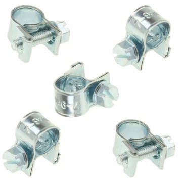 OPASKI ZACISKOWE METALOWE OBEJMY CYBANTY OPASKA MINI GBS SGB 7-9 mm 5 szt