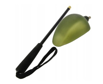 NGT Łyżką z rączką do nęcenia zielona