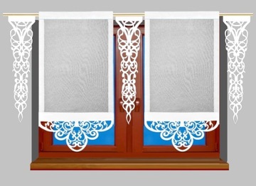 Ажурные вставки с вертикальным свесом 20*60 см 3 слоя цвета и узоры