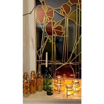 Лента витражная профильная 3,5 мм Satin Brass / 1 м.