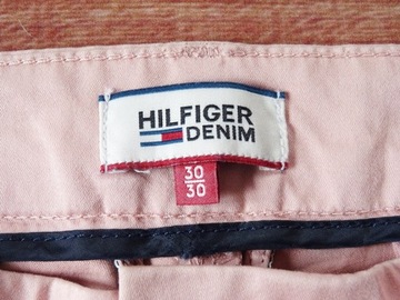 HILFIGER DENIM SUPER SPODNIE chinos LOGO 30/30