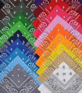 BANDAMKA chustka BANDANA bawełna czaszki 53x53