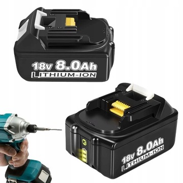 АККУМУЛЯТОР 18 В 8,0 Ач литий-ионный ДЛЯ Makita BL1850 BL1850B BL1860B BL1840