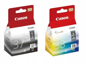2x TUSZ CANON PG37 CL38 PIXMA MP220 MP470 MX300 MX310 MP210 MP220 MP210 ORG