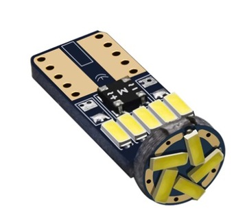 ŻARÓWKA LED W5W T10 15x SMD 4014 CANBUS +STAB