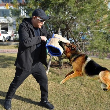 Прочный жевательный рукав для собак с ручкой. Дрессировка крупных собак Jute niebi.