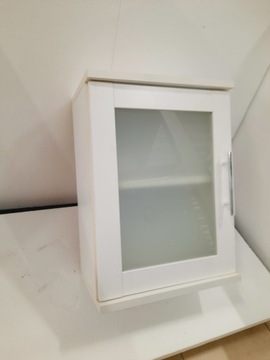 Szafka wisząca Basel biała z szybą szer 35 cm wys 48 cm