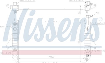 CHŁODNICA WODY CHEVROLET ASTRO SAFARI 4.3 1994-