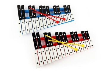 Хроматические тарелки-колокольчики, 27 тонов. Инструмент для детей, польский продукт.