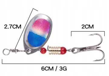 СПИННЕРЫ СПИННЕР X-PIKE 16 ШТ. НАБОР НАБОРКИ ЛИСТ.
