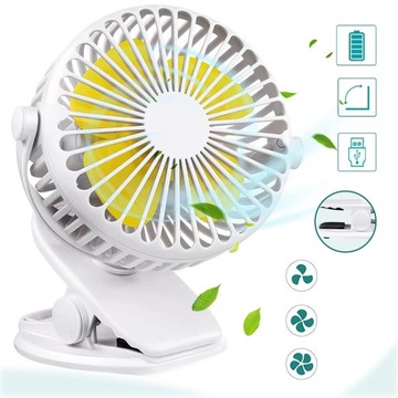 ВЕНТИЛЯТОР ДЛЯ ДЕТСКОЙ КОЛЯСКИ С НАСТОЛЬНЫМ ЗАЖИМОМ, МИНИ-USB-ВЕНТИЛЯТОР