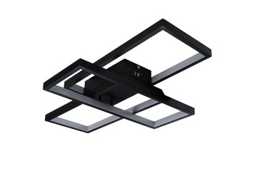 Lampa LED 72W Czarna do stylowego wnętrza pilot