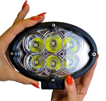 LAMPA ROBOCZA LEDOWA 6 LED 60W ŚWIATŁO SKUPIONE 12-24V DALEKOSIĘŻNA