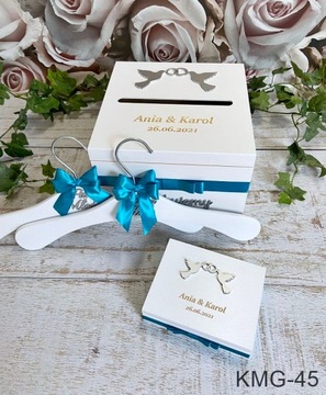 Набор конвертов, вешалки для обручальных колец, различные граверы.