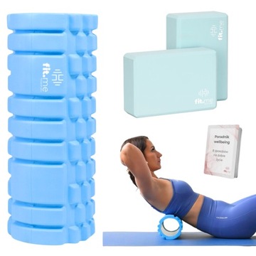 ZESTAW ROLLER Z WYPUSTKAMI+2 KOSTKI DO JOGI FIT.ME