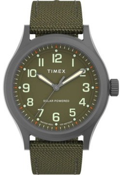 Męski zegarek na Timex TW2V64700 z baterią solarną