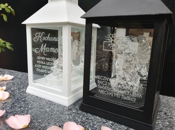 Светодиодный храм на батарейках с ангелом дорогому брату