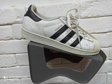 BIAŁE MĘSKIE SPORTOWE BUTY ADIDAS SUPERSTAR 40 2/3