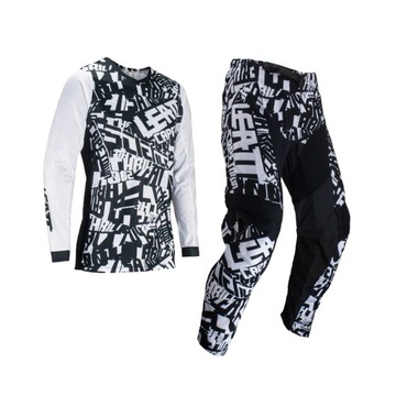 LEATT ZESTAW (KOMPLET) KOSZULKA+SPODNIE MOTO RIDE KIT 3.5 WHITE M