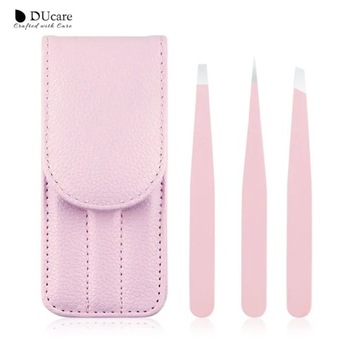 3Pcs Eyebrow Tweezers Eyelash Extension Tweezers P