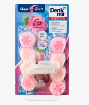 Denkmit zapach do WC Rose & Lychee, 2 szt.