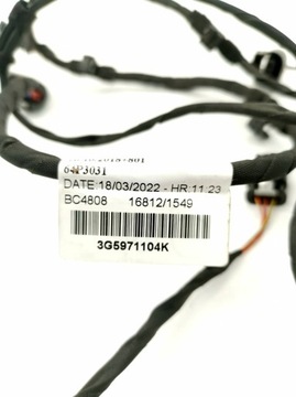 NOVÁ ORIG. SVAZEK KABEL INSTALACE PARKOVÁNÍ 6X PDC VW PASSAT B8 3G5971104K