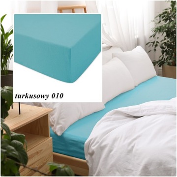 Prześcieradło z gumką 180x200 GŁADKI JERSEY 100% BAWEŁNA KOLOR DO WYBORU