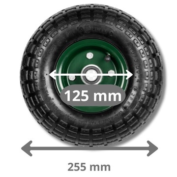 КОЛЕСО ДЛЯ ТАЧКИ 3,5-4 СИЛА С НАДУВАННОЙ ТРУБКОЙ