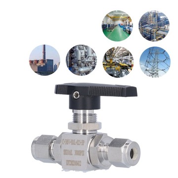 Шаровой кран из нержавеющей стали, 3-х частей, прямой, 1/4 стопа