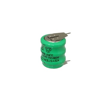 PAKIET 80BVH 3A2H NiMH 3,6V 15,4x18,6mm JJ