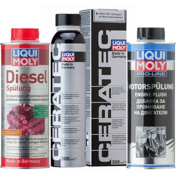 LIQUI MOLY ZESTAW DIESEL SPULUNG CERATEC PŁUKANKA
