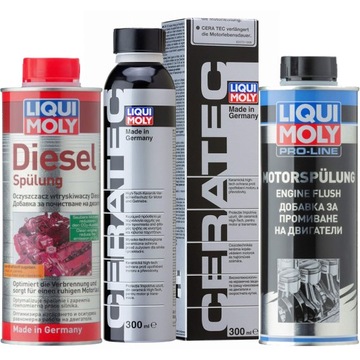 LIQUI MOLY ZESTAW DIESEL SPULUNG CERATEC PŁUKANKA