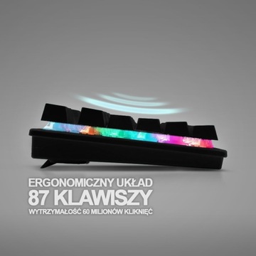 МЕХАНИЧЕСКАЯ ИГРОВАЯ КЛАВИАТУРА TKL СО СВЕТОДИОДНОЙ ПОДСВЕТКОЙ RGB ДЛЯ ГЕЙМЕРОВ