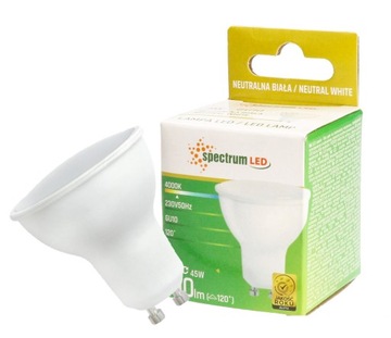 Żarówka LED GU10 4W neutralna WOJ13261 SPECTRUM