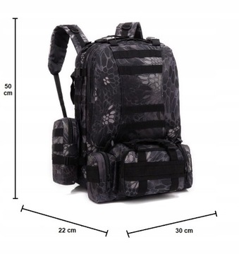 Рюкзак тактический ТУРИСТИЧЕСКИЙ ВОЕННЫЙ 50л Оливковый