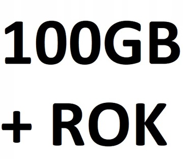 100GB NA ROK INTERNET DLA TWOJEJ KARTY ORANGE FREE
