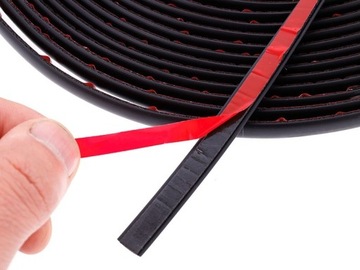 Лента декоративная самоклеящаяся MAT BLACK 6 мм - 8 метров 6мм/8м