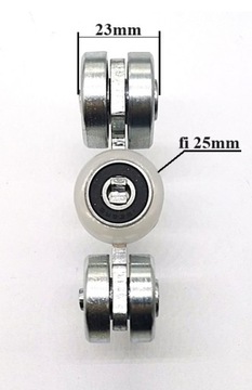 5-роликовая тележка для направляющей 30х30х2 мм для тефлоновых ворот